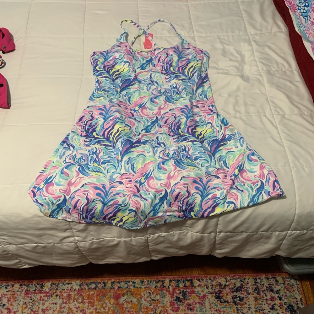 Simply Southern Multicolor Swirl Dress